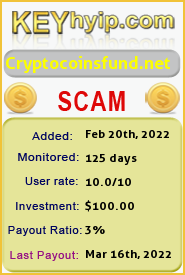 Cryptocoins Fund Ltd details image on Key Hyip