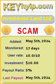 Investment Land Ltd details image on Key Hyip